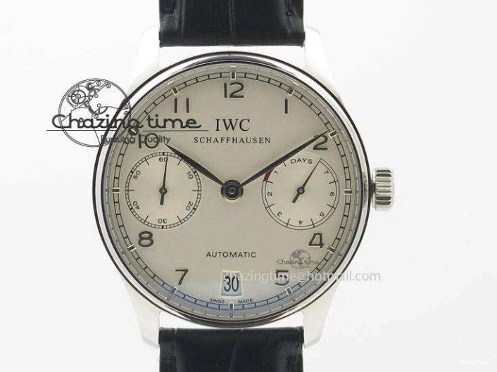 MIROTIME 0412 EasyCare Portuguese Real PR IW500705 ZF 1:1 Best Edition On Blue Leather Strap A52010 V 7310